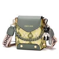 PU Leather Handbag with hanging ornament & Mini & attached with hanging strap PC