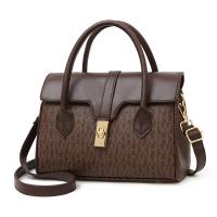 PU Leather hard-surface & Easy Matching Handbag large capacity & attached with hanging strap letter PC