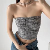 Polyester Slim Tube Top patchwork PC
