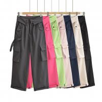 Spandex Pantalones Largos Mujer, labor de retazos, Sólido, más colores para elegir,  trozo