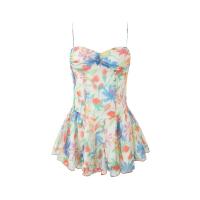 Polyester Slim Slip Dress printed floral PC