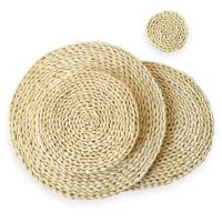 Corn Husk anti-scald Cup Pad weave Solid PC