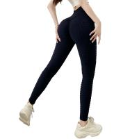 Polyamide & Spandex Quick Dry Women Yoga Pants lift the hip jacquard Solid PC