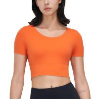 Polyamid & Spandex Frauen Yoga Tops, schlicht gefärbt, Solide, mehr Farben zur Auswahl,  Stück