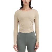 Polyamide & Spandex Quick Dry Women Yoga Tops plain dyed Solid PC