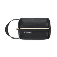 Gauze Cosmetic Bag for Travel & large capacity black PC