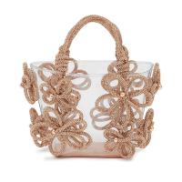 PVC Easy Matching Handbag with rhinestone floral PC