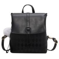 PU Leather Easy Matching Backpack with hanging ornament Argyle PC