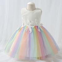 Gauze & Cotton Soft & Ball Gown Girl One-piece Dress Cute Solid PC