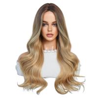 High Temperature Fiber Easy Matching Wig for women gold PC