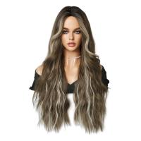 High Temperature Fiber Easy Matching Wig for women brown PC