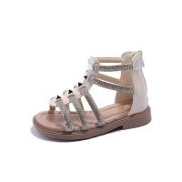 Rubber & Synthetic Leather back zipper Girl Sandals & breathable Pair