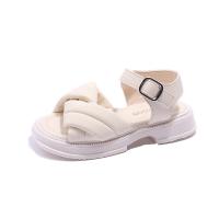 Rubber & Synthetic Leather velcro Girl Sandals & breathable Others white Pair