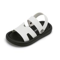 Rubber & Synthetic Leather velcro Children Sandals & breathable Solid Pair