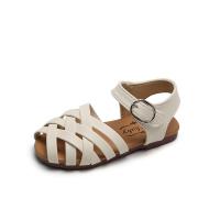 Patent Leather & Rubber velcro Girl Sandals Solid Pair