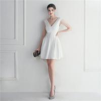 スパンデックス & ポリエステル ショートイブニングドレス 単色 選択のためのより多くの色 一つ