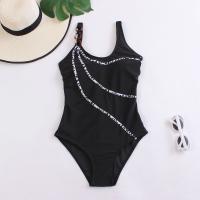 Polyester One-piece Swimsuit backless & breathable & skinny style stretchable Solid :XL PC