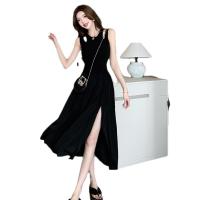 Polyester High Waist One-piece Dress side slit Others PC
