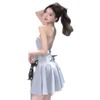 Polyester High Waist Slip Dress backless Others PC