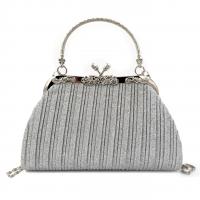 Cloth & Metal Easy Matching Clutch Bag with chain PC