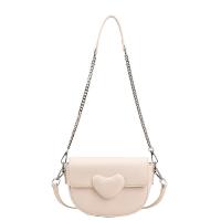 PU Leather Easy Matching Shoulder Bag with chain heart pattern PC