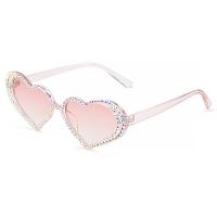 PC-Polycarbonate Sun Glasses for women & sun protection & with rhinestone PC