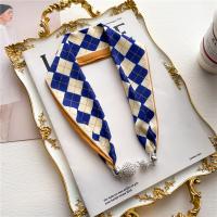 Polyester Easy Matching & Multifunction Silk Scarf breathable & with rhinestone PC