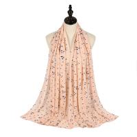 Chiffon Easy Matching Women Scarf can be use as shawl & sun protection & breathable printed floral PC