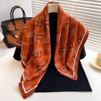Polyester Easy Matching Women Scarf can be use as shawl & sun protection & breathable printed PC