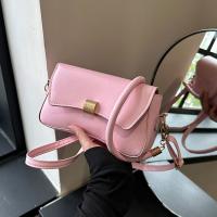 PU Leather Shoulder Bag with extra hanging strap & soft surface PC