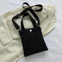 Corduroy Handbag soft surface & attached with hanging strap Solid PC