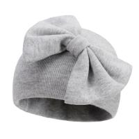 Cotton Baby Hat thermal & breathable Hat & glove patchwork bowknot pattern : Set