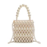 Acrylic Easy Matching Handbag attached with hanging strap white PC
