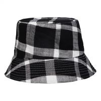 Polyester Easy Matching Bucket Hat sun protection & unisex printed plaid PC