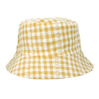 Polyester Easy Matching Bucket Hat sun protection & unisex printed plaid PC