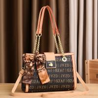 PVC hard-surface & Easy Matching Handbag attached with hanging strap letter PC