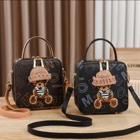 PU Leather Easy Matching Handbag Cute & attached with hanging strap bears PC
