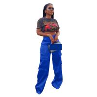 Polyester Women Long Trousers loose PC