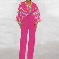 Poliéster Conjunto casual de las mujeres, Pantalones & parte superior, impreso, más colores para elegir,  Conjunto