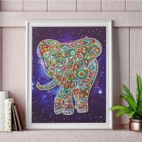 Canvas & Resin Rhinestones DIY Diamond Painting for home decoration handmade Elephant PC