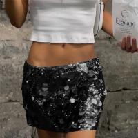 Polyester Slim Package Hip Skirt Sequin PC