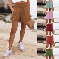 Polyester Plus Size Shorts & loose Solid PC