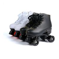 Plastic Steel & Beef Tendon & Ultra Fiber Roller Skates Solid Pair