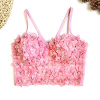 Polyester Camisole midriff-baring & skinny style floral PC