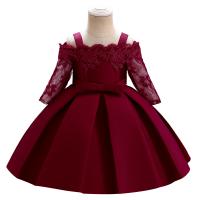Polyester Princess & Ball Gown Girl One-piece Dress Solid PC
