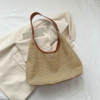 Straw Woven Shoulder Bag large capacity & soft surface PC