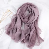 Lace & Cotton Women Scarf can be use as shawl Solid PC