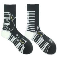 Cotton Unisex Knee Socks deodorant & thermal & breathable Cotton printed : Pair