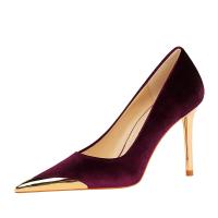 PU Leather Stiletto High-Heeled Shoes Pair