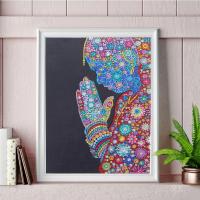 Canvas & Resin Rhinestones DIY Diamond Painting for home decoration & without frame handmade PC